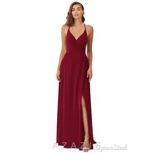 Azazie Burgundy Bridesmaid Dress